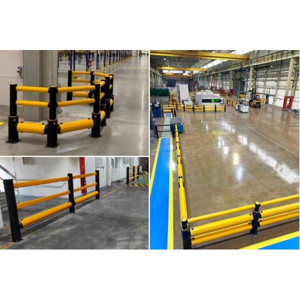 Flexible Pedestrian Barrier  Anti-Collision Guardrails Warehouse Safety Barrier Traffic Guardrails