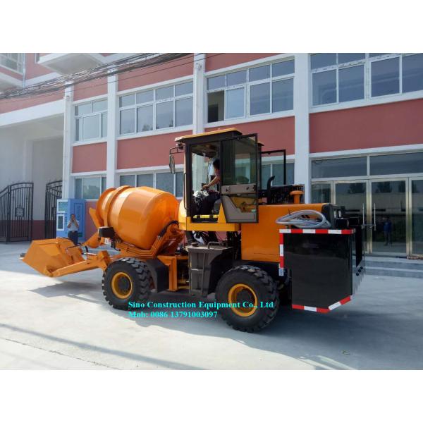 durable Concrete Handling Equipment 1.6m3 Self Loading Concrete Mixer Vehicle