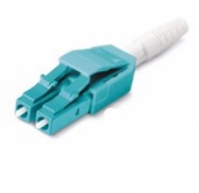 LC PC Multi Mode Fiber Optic Connectors Duplex 0.3dB IL For Data Processing Networks
