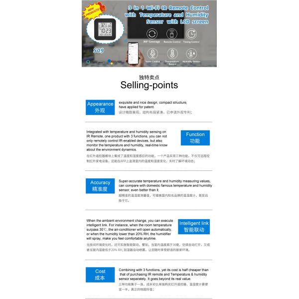 Tuya Smart Home Wi-Fi IR Remote Control Three-in-one Infrared Remote Control