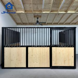 Quality Indoor Portable Wood Pine Horse Stable Sliding Door Horse Stall Panels for sale