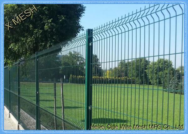 Buy Black 3D Curved Temporary decorative Garden Welded Curved Fence at wholesale prices
