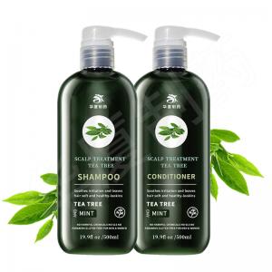 China Private Label Tea Tree Shampoo Anti-Dandruff Nourishing Natural Herbal Sulfate Free Hair Product Shampoo And Conditioner on sale