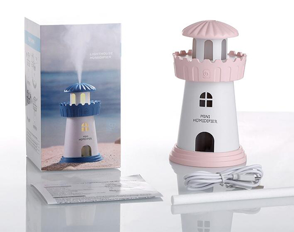 New Arrival Home Use Creative 150ml OEM USB Mini Lighthouse Air Humidifier