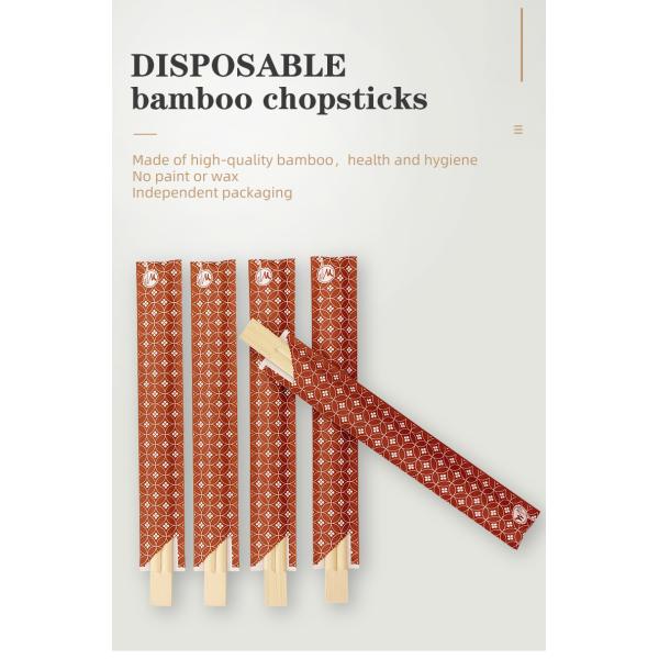 Eco-Friendly Custom Twin Bamboo Chopsticks Perfect for Weddings Parties and Restaurants