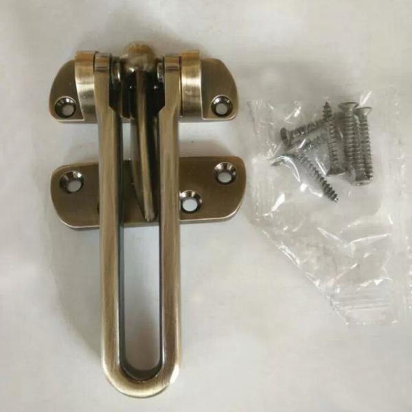Buy Security hotel-style door guard zinc alloy latch available made of stainless steel at wholesale prices