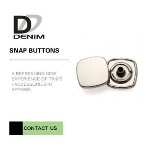 Quality Decorative Snap Buttons For Clothing , Copper Alloy Metal Snap Buttons for sale