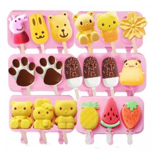 China Thickened Harmless Silicone Ice Cream Moulds , Durable Ice Cream Cake Mold Silicone on sale