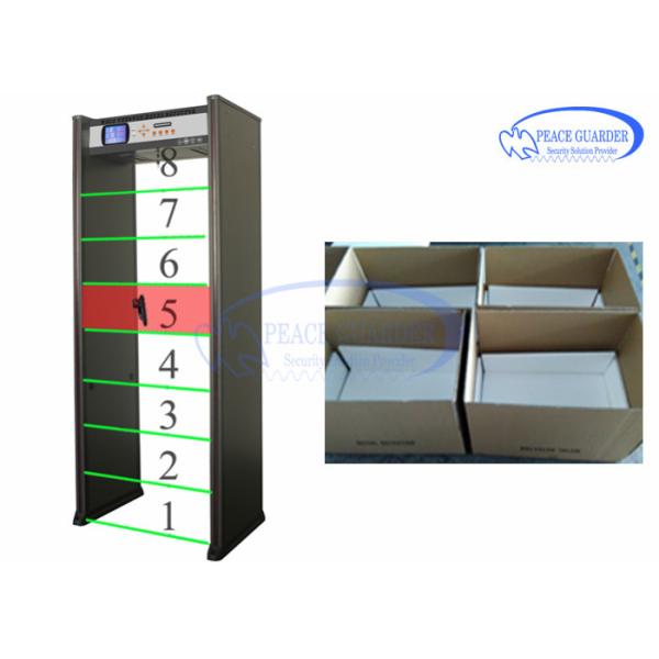 Security Examined Placed Digital Pass Through Metal Detector Gate With CCTV Camera