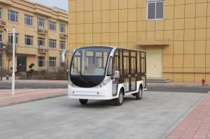Quality Round Light Four Row Seat Electric Sightseeing Vehicle Low Speed for sale
