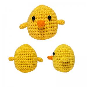 Quality Milk Cotton Cute Chick DIY Crochet Kit Crafts Knitting Tool Kit For Beginners for sale