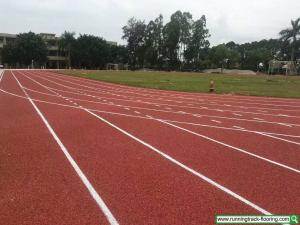 China Gym Synthetic Track Surface , Sport Court Athletic Rubber Flooring on sale