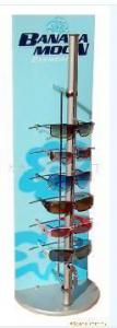 Quality Custom Decals Acrylic Pop Display Glasses Rack Sign Holder With Spinning Base for sale