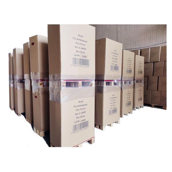 100 Gallon Jumbo Black Trash Can Liners Large Heavy Duty Trash Bags 60"W x 68"H