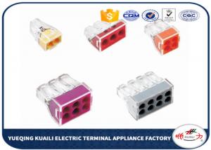 Quality Wago Push In Wire Connectors For Junction Box Pin Conductor Terminal Block for sale