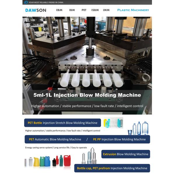 Milk / Chemistry / Shampoo Plastic Bottle Injection Blow Molding Machine Full Automatic