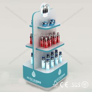Quality Acrylic cosmetic counter display showcase for well-known brand for sale