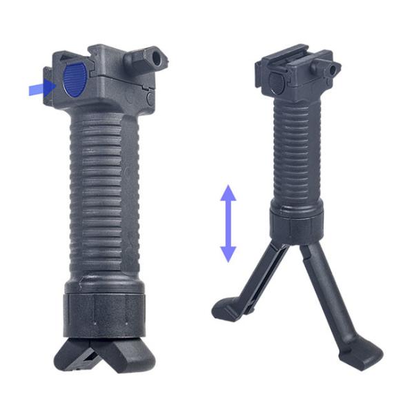 Outdoor Hunting Tactical Vertical Fore Grip with Retractable Bipod and Picattinny Weaver Rail