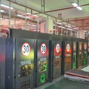 Quality Solar Powered LED Radar Speed Sign with 100M Detection Range for sale