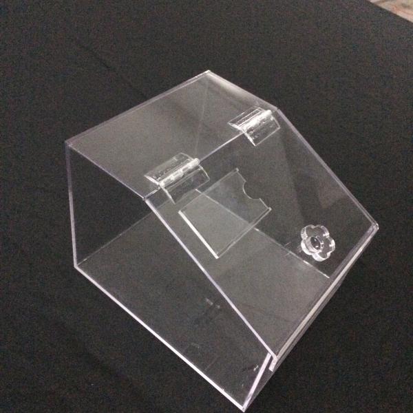 Acrylic Candy Box Candy Bin Candy Display Bulk Candy Display Case with Tag Holder for Retail Store or Supermarket