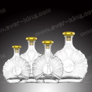 Quality Customized Clear Super Flint Glass Spirit Bottle for sale