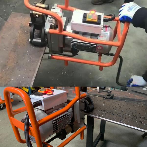 Steel Plate Portable Beveling Machine Adjustable Angle Flat Milling Machine