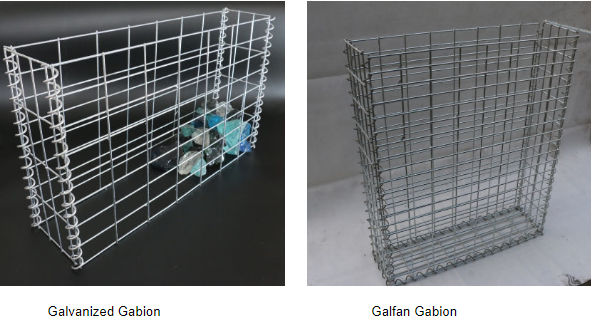 Decorative Welded Stone Fence Galfan Gabion Mesh