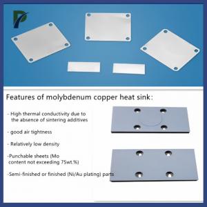 Quality MoCu20 MoCu30 MoCu50 MoCu40 Copper Molybdenum Alloy For Heat Sink Fins 160 - 180 W/MK for sale