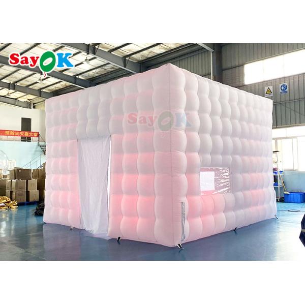 Air Inflatable Tent Airproof LED Outdoor Inflatable Tent Cube 5x5x3.5mH For Party Event