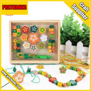 Quality DIY jewelry kids gift most popular wooden beads toys for sale