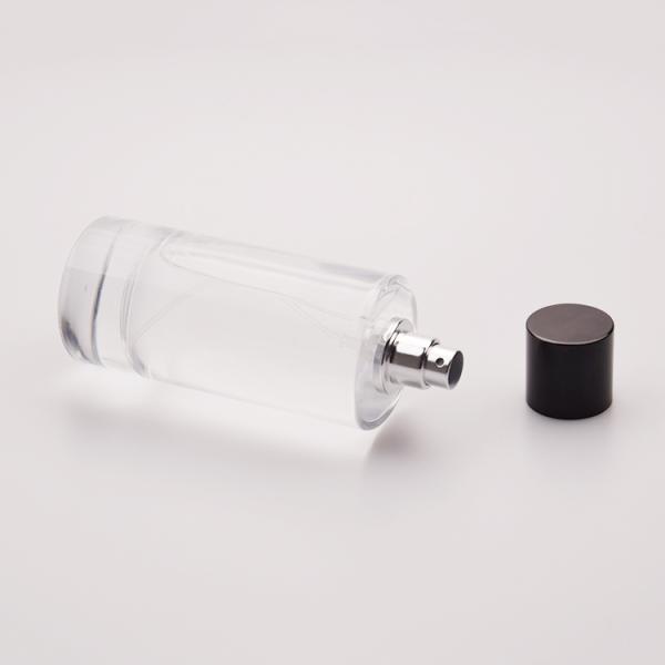 Cylinder 100ml Glass Bottles With Lids Screw Cap Output 0.075ml