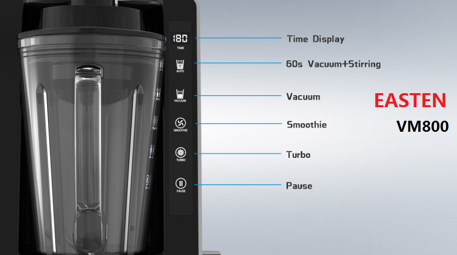 Most Popular 800W Vacuum Blender Food Processor Fruit Juicer/ Home Use 1.2 Liters Vacuum High Speed Blender Juicer