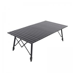 Quality Smooth Laminate Outdoor Fishing Gear Folding Egg Roll Table Aluminium Alloy for sale