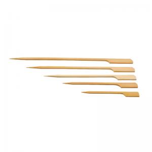 Quality Paddle Wooden Sticks BBQ Bamboo Skewers for Outdoor Grilling for sale