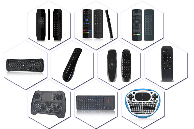 Rechargeable Wireless Keyboard And Mouse For Android Box CE ROHS Certificate