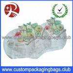 Plastic Face Mask Custom Packaging Bag / Heat Sealed Aluminum Foiled Plastic