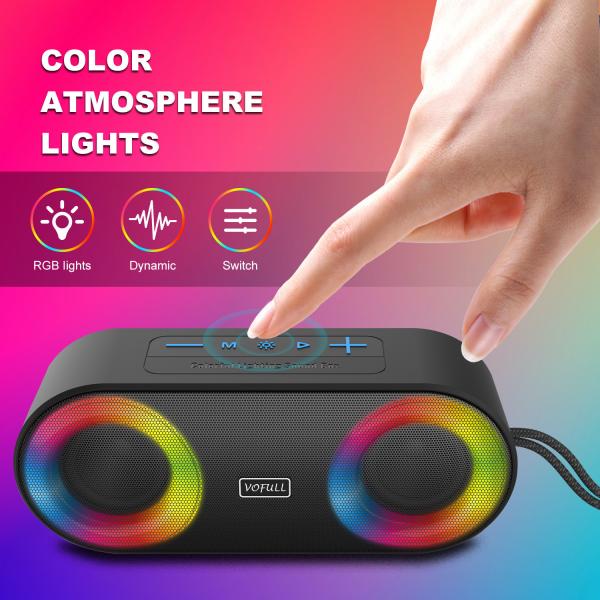 Mini IP67 Waterproof Speaker , 5W Bluetooth Speaker ABS Silicone Material