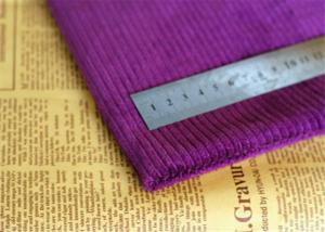China Water Proof Purple Corduroy Fabric Antibacterial 60 Cotton 40 Polyester on sale
