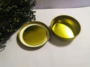 Quality 0.28mm Food Grade Tinplate Caviar Packaging Vacuum Empty Can 50g for sale
