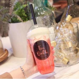 Quality Pp Smoothie Personalized Plastic Cups With Lids , Personalized Disposable Cups for sale