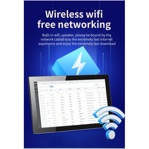 23.6inch LCD video wall Digital signage advertising display Rockchip quad core POE power NFC 4GB 32GB touch screen for Retail stores