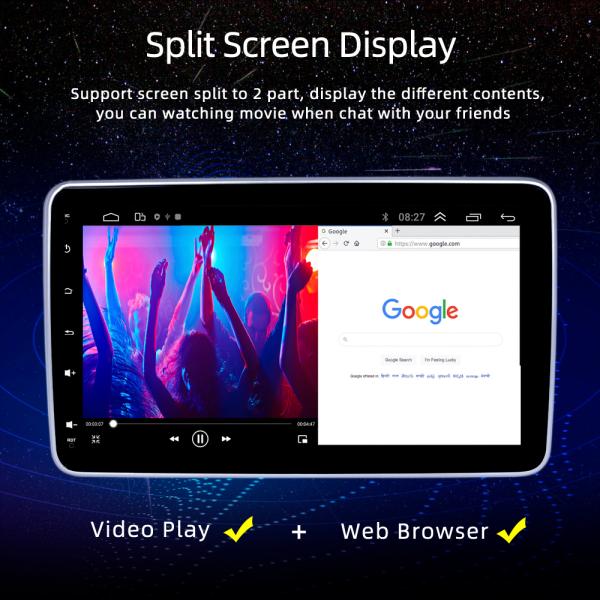 A7 10.1 Inch Android Car Stereo 1024*600 ROHS Single Din Navigation PS 360 Degree