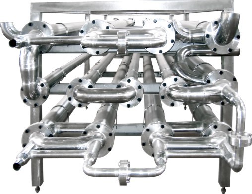 High Efficiency UHT Milk Processing Machine , Coiled Tube Juice Pasteurizer