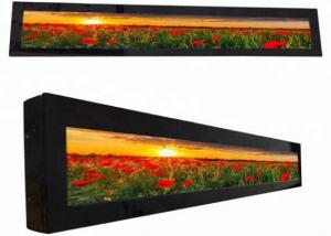 Quality 38.03 Inch Stretched LCD Display Metal Material For Supermarket Advertising Shelf for sale