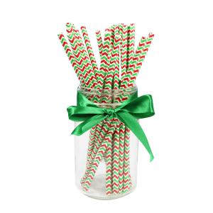 FDA Certificate Biodegradable Paper Straws Food-grade Recyclable Printed Eco