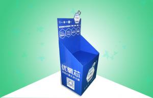 China Blue Cardboard Dump Bins For Promoting Air filter , Easy - assembly on sale