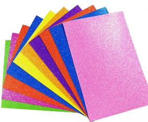 Quality Multicolored Iridescent 3mm EVA Foam Glitter Sheets A4 Size 20cmx30cm for sale