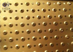 3mm Thick Perforated Galvanized Platform Floor Anti Skid Grating Plate Sheet