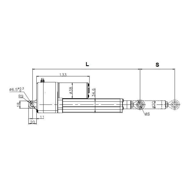 linear actuator electric with 250mm stroke 12v,12 volt linear actuator with built-in limit switches IP65