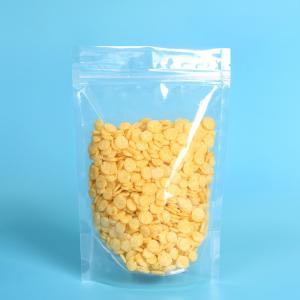 PET/ PE Clear Plastic Zipper Stand Up Ziplock Bags Dry Food Grade Packaging Bags